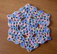 Pastel doily Wool Multicolour