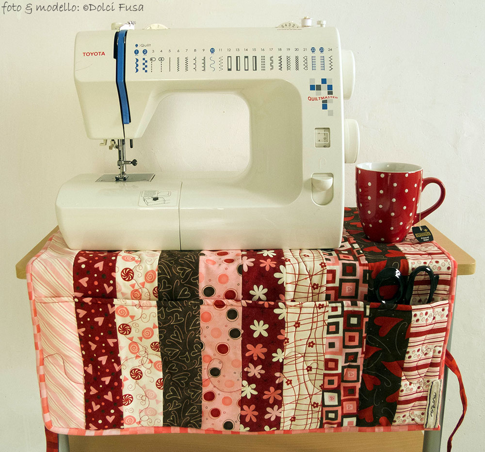 Sewing Machine Cover & Mat double-faced